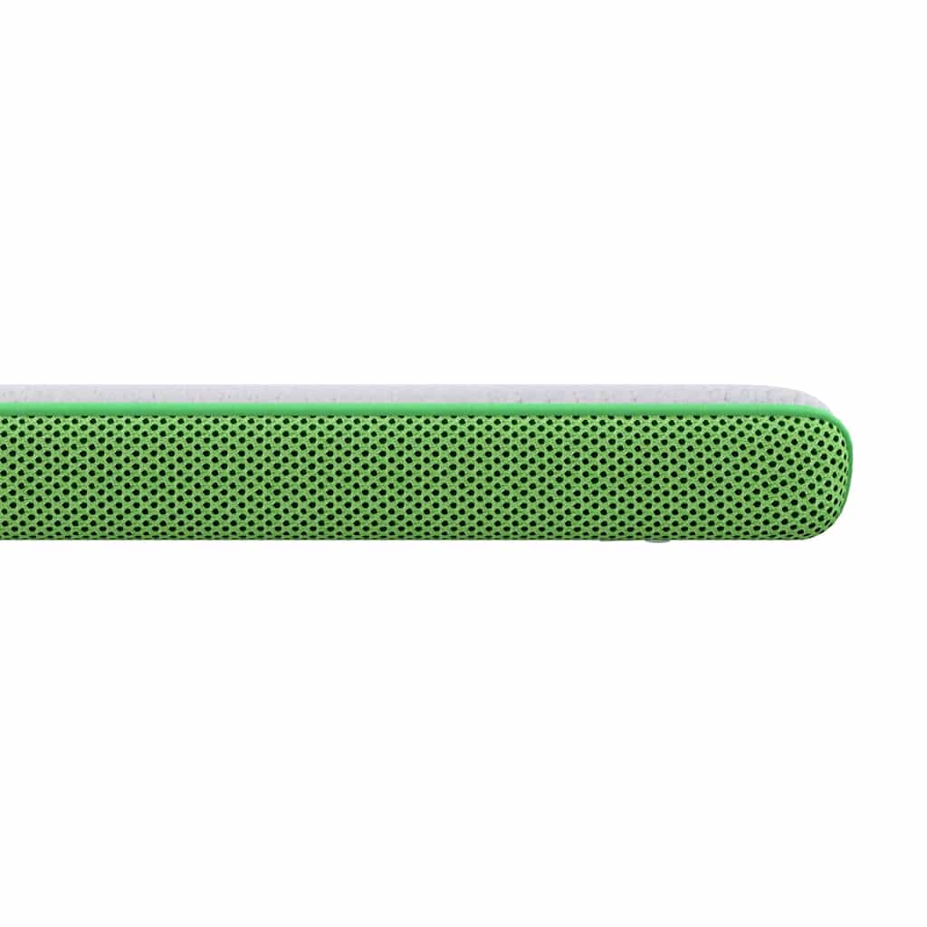 vidaXL Matratzenauflage Weiß und Grün 80 x 200 cm Jacquard Stoff