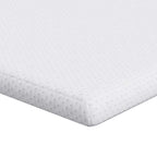 vidaXL Matratzenauflage Weiß 80 x 200 cm Jacquard Stoff
