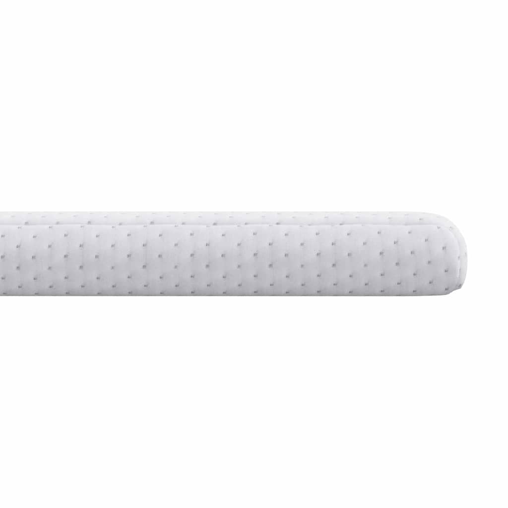 vidaXL Matratzenauflage Weiß 80 x 200 cm Jacquard Stoff