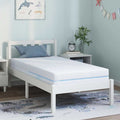 vidaXL Matratze Weiß 80 x 160 cm Jacquard-Stoff