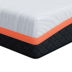 vidaXL Matratze Weiß und Grau 80 x 160 cm Jacquard-Stoff