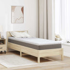 vidaXL Kokosnuss Topper Weiß 70 x 200 cm Jacquard-Stoff