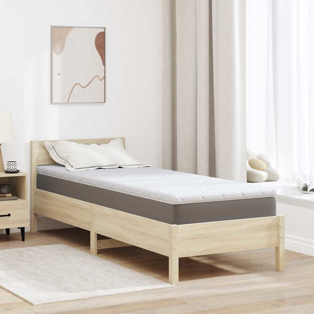 vidaXL Kokosnuss Topper Weiß 70 x 200 cm Jacquard-Stoff
