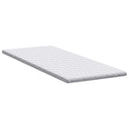 vidaXL Kokosnuss Topper Weiß 70 x 200 cm Jacquard-Stoff
