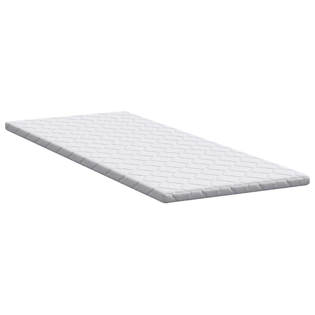 vidaXL Kokosnuss Topper Weiß 70 x 200 cm Jacquard-Stoff