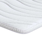 vidaXL Matratzenauflage Weiß 70 x 200 cm Strickstoff