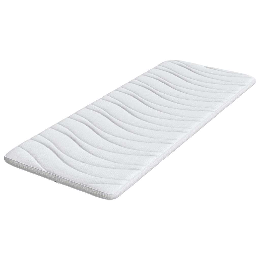 vidaXL Matratzenauflage Weiß 70 x 200 cm Strickstoff