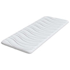 vidaXL Matratzenauflage Weiß 70 x 200 cm Strickstoff