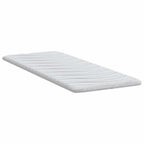 vidaXL Matratzenauflage Weiß 70 x 200 cm Strickstoff