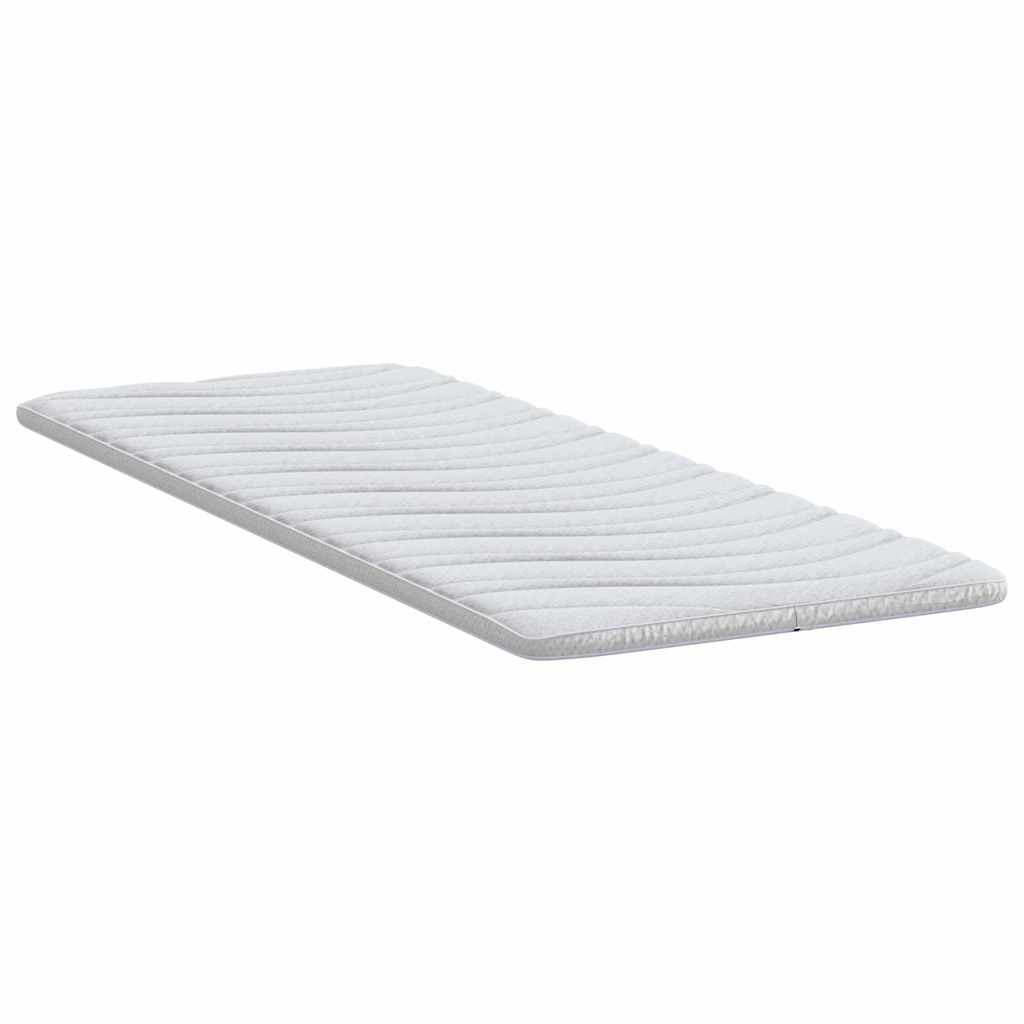 vidaXL Matratzenauflage Weiß 70 x 200 cm Strickstoff