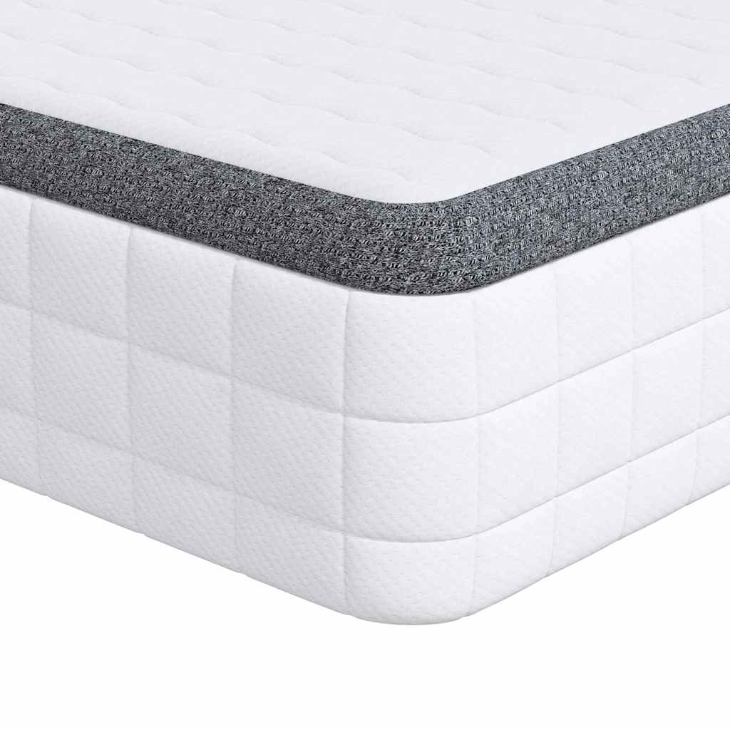 vidaXL Matratze Weiß und Grau 70 x 200 cm Bonell Feder
