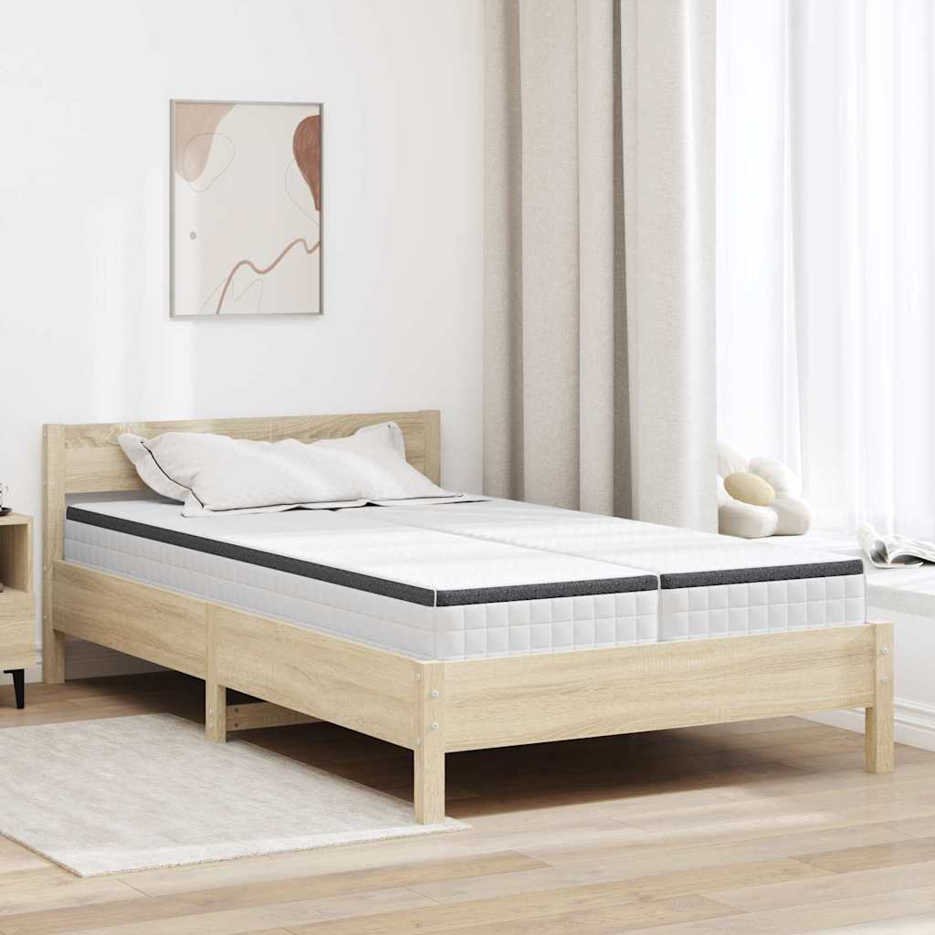 vidaXL Matratze 2 pcs Weiß und Grau 60 x 200 cm Bonell Feder