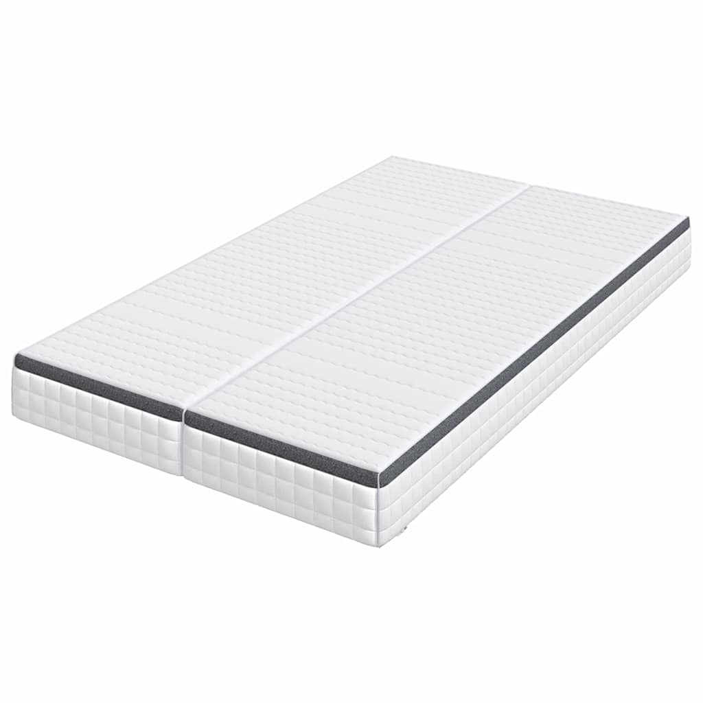 vidaXL Matratze 2 pcs Weiß und Grau 60 x 200 cm Bonell Feder