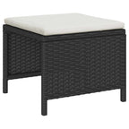 vidaXL Gartensofa-set mit Kissen 6 pcs Schwarz und Creme Poly-Rattan
