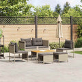 vidaXL Gartensofa-set 6 pcs Hellgrau und Dunkelgrau Poly-Rattan