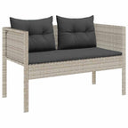 vidaXL Gartensofa-set 6 pcs Hellgrau und Dunkelgrau Poly-Rattan