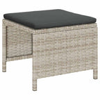 vidaXL Gartensofa-set 6 pcs Hellgrau und Dunkelgrau Poly-Rattan