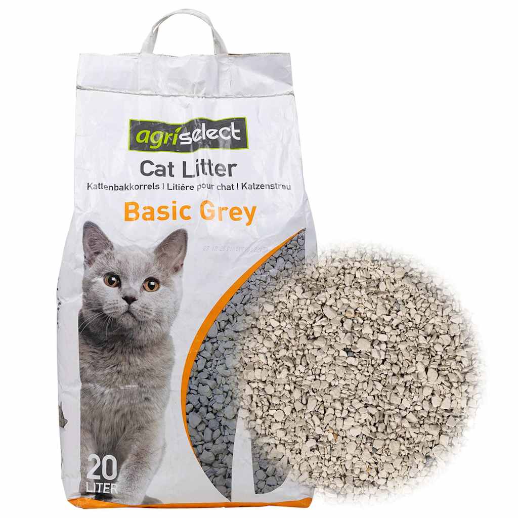 vidaXL Katzenstreu mit Babypuderduft Bentonit 20L
