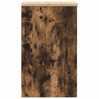 vidaXL Garagen-Aufbewahrungsschrank Räuchereiche Massivholz Kiefer