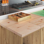 vidaXL Garagen-Aufbewahrungsschrank Artisan-Eiche Massivholz Kiefer
