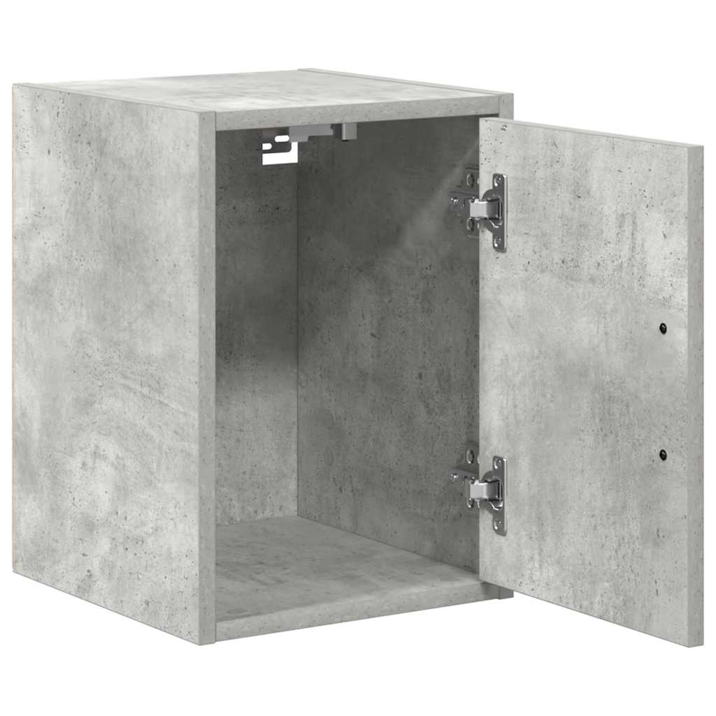 vidaXL Garagen-Wandschrank Betongrau Holzwerkstoff
