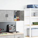 vidaXL Garagen-Wandschrank Betongrau Holzwerkstoff