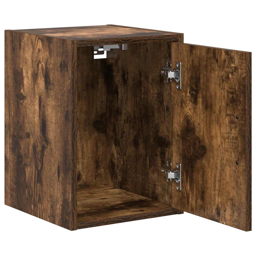 vidaXL Garagen-Wandschrank Räuchereiche Holzwerkstoff