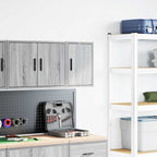 vidaXL Garagen-Wandschrank Grau Sonoma Holzwerkstoff