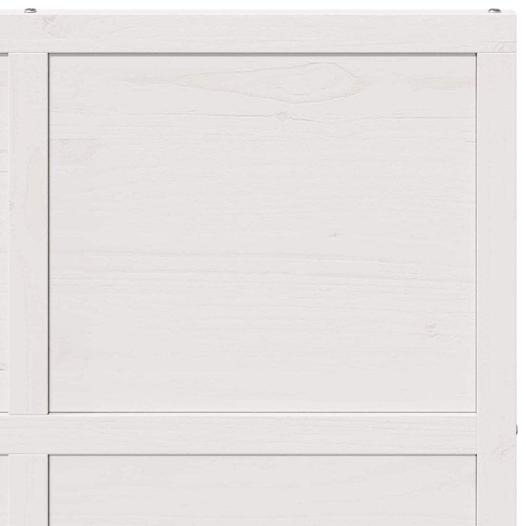 vidaXL Scheunentür Weiß 100 x 208 cm Massives Kiefernholz