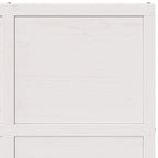 vidaXL Scheunentür Weiß 100 x 208 cm Massives Kiefernholz
