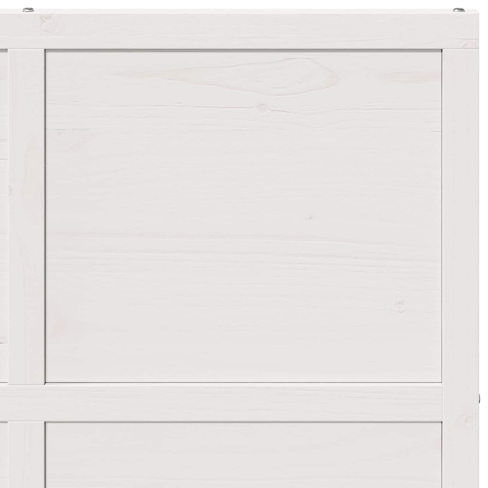 vidaXL Scheunentür Weiß 100 x 208 cm Massives Kiefernholz
