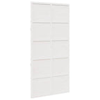 vidaXL Scheunentür Weiß 100 x 208 cm Massives Kiefernholz