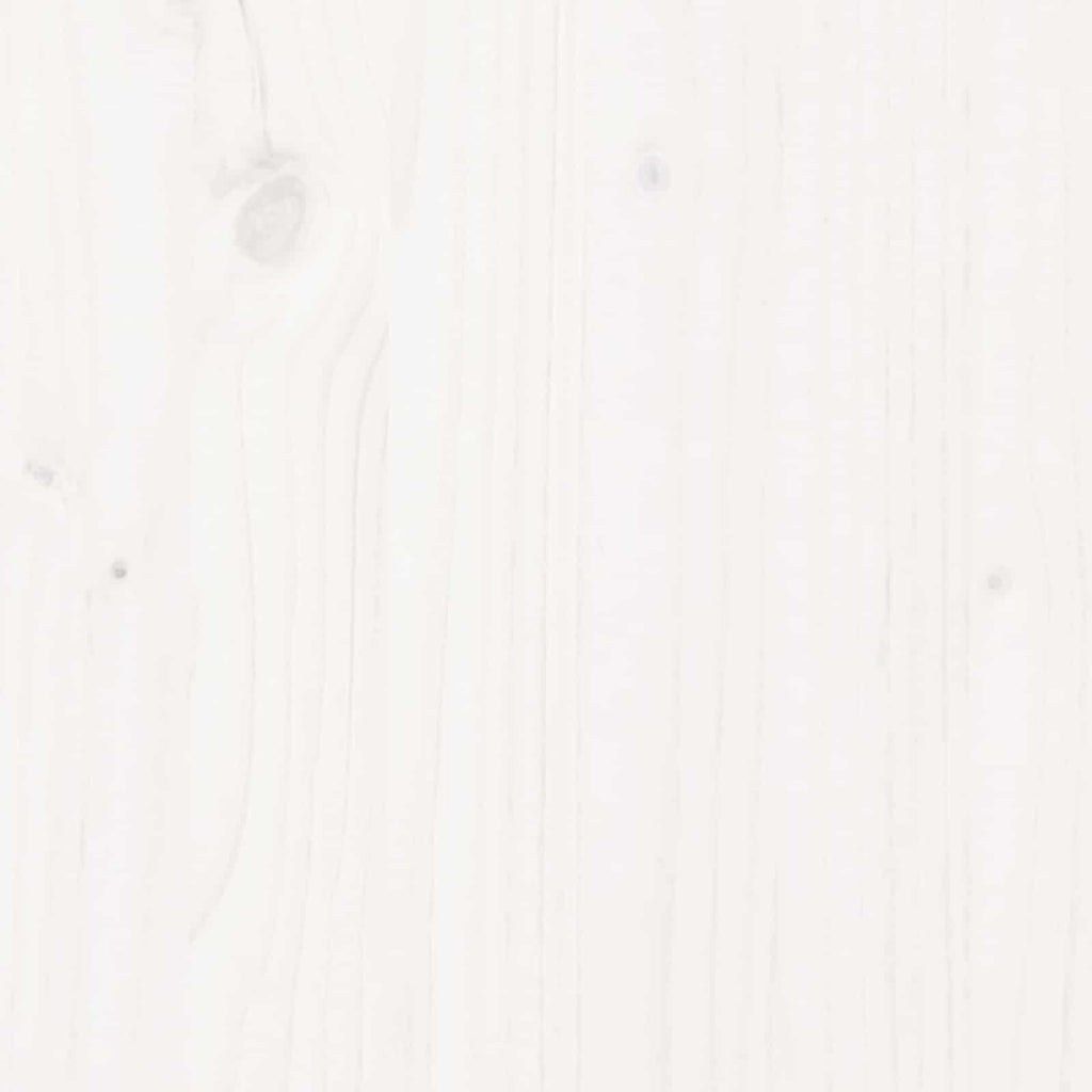 vidaXL Scheunentür Weiß 100 x 208 cm Massives Kiefernholz
