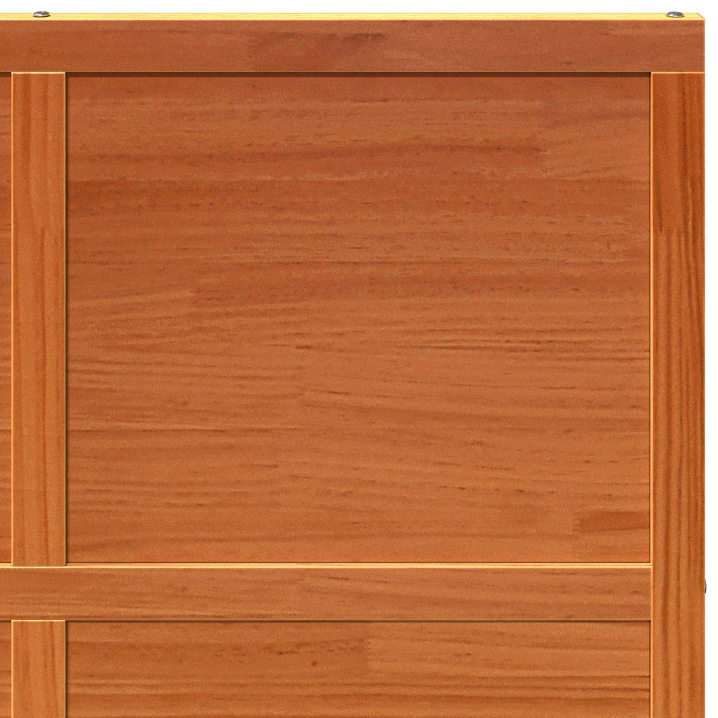 vidaXL Scheunentür Wachsbraun 100 x 208 cm Massives Kiefernholz