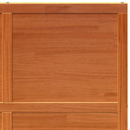vidaXL Scheunentür Wachsbraun 100 x 208 cm Massives Kiefernholz