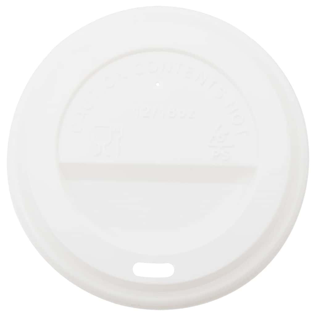 vidaXL Pappbecher mit Deckeln 1000 Stk. 16oz 400ml