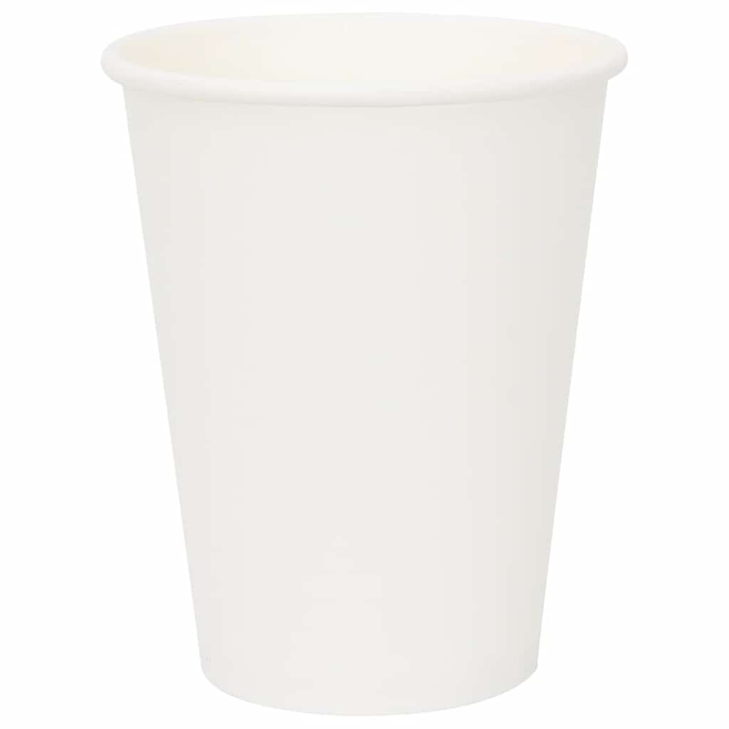 vidaXL Pappbecher mit Deckeln 1000 Stk. 12oz 300ml