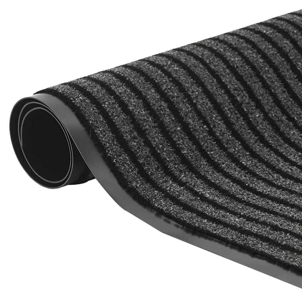 vidaXL Fußmatte Schwarz 40 x 60 cm Polypropylen