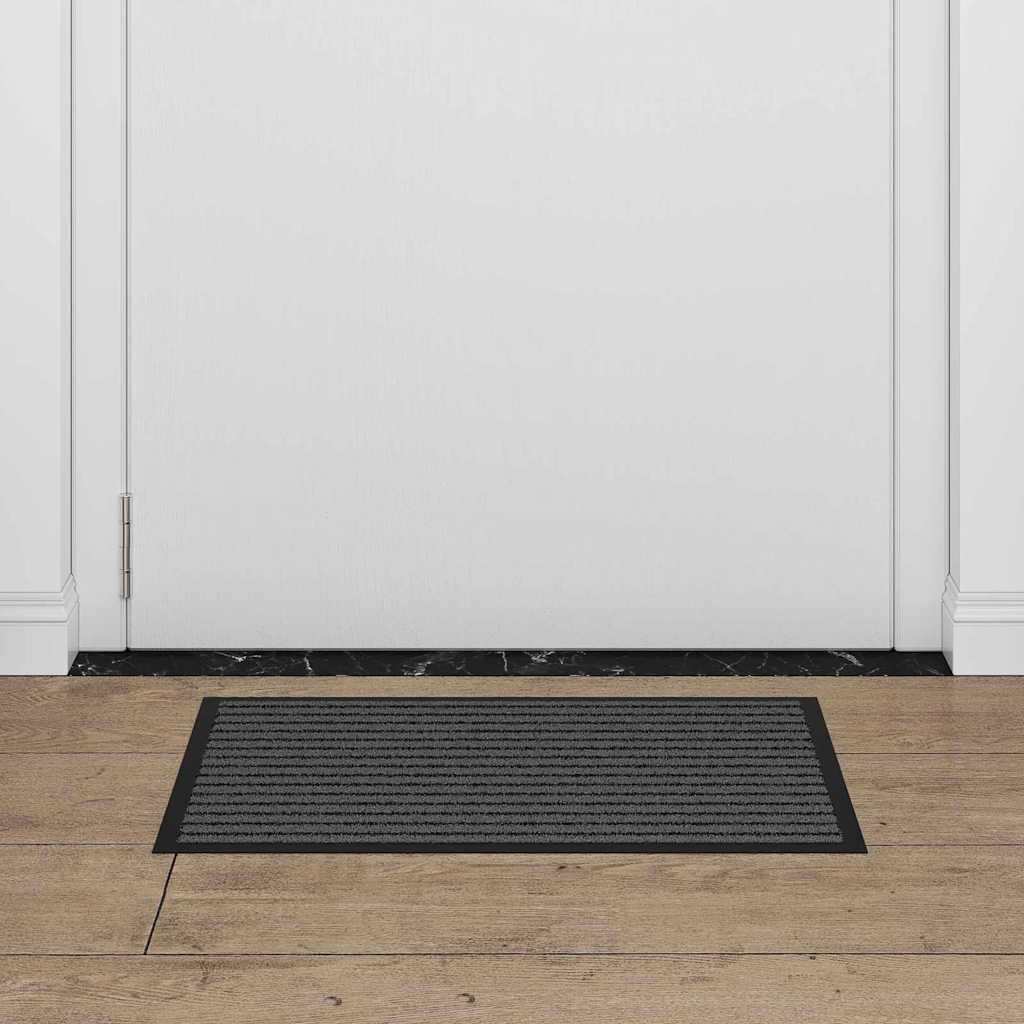 vidaXL Fußmatte Schwarz 40 x 60 cm Polypropylen