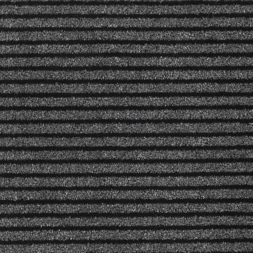 vidaXL Fußmatte Schwarz 40 x 60 cm Polypropylen