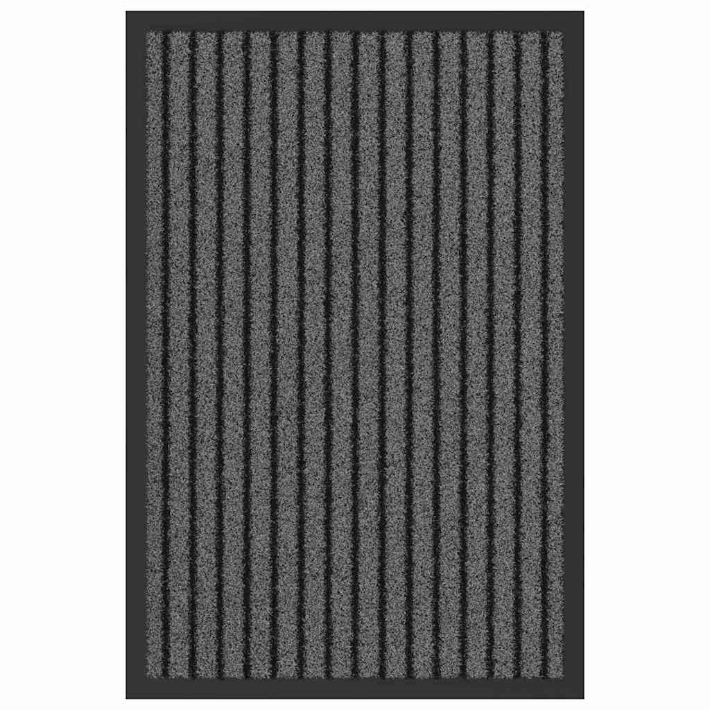 vidaXL Fußmatte Schwarz 40 x 60 cm Polypropylen