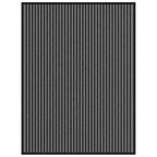 vidaXL Fußmatte Streifen Schwarz und Grau 90x120 cm