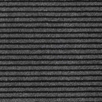 vidaXL Fußmatte Streifen Schwarz und Grau 90x120 cm