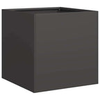 vidaXL Pflanzkübel Schwarz 40x40x40 cm Kaltgewalzter Stahl