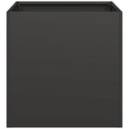 vidaXL Pflanzkübel Schwarz 40x40x40 cm Kaltgewalzter Stahl