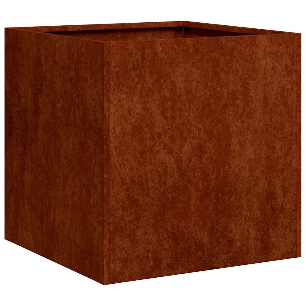 vidaXL Pflanzkübel Rostig 40x40x40 cm Wetterfester Stahl