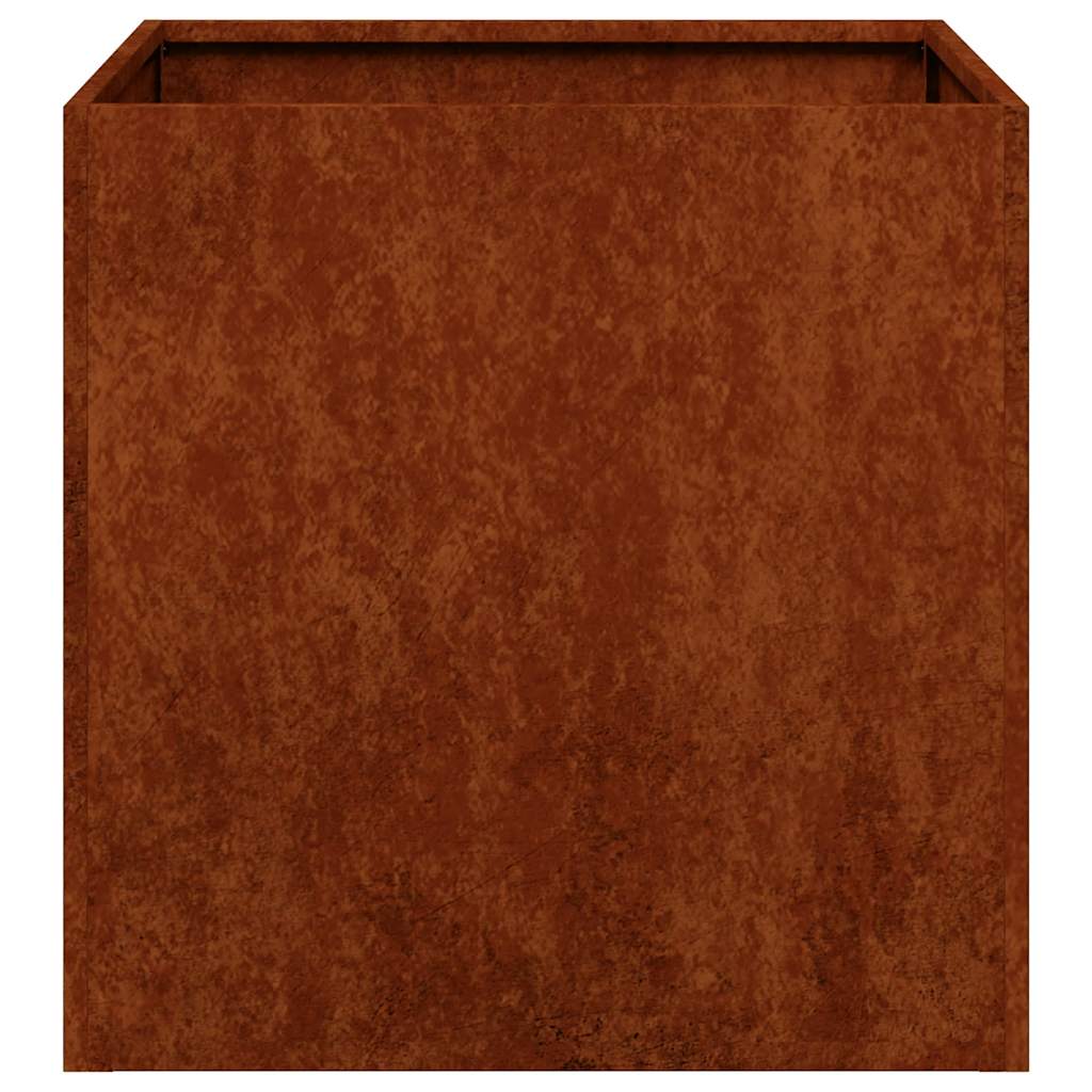 vidaXL Pflanzkübel Rostig 40x40x40 cm Wetterfester Stahl