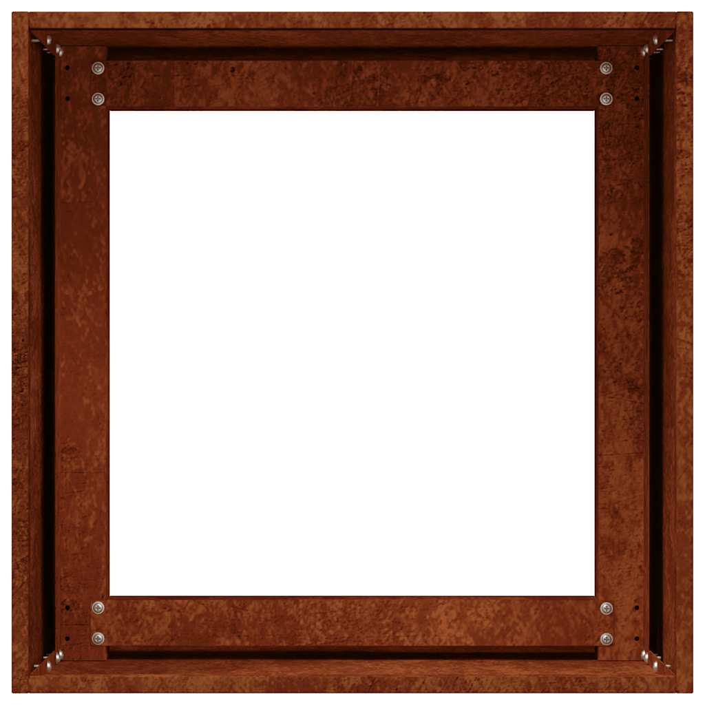 vidaXL Pflanzkübel Rostig 40x40x40 cm Wetterfester Stahl