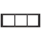 vidaXL Pflanzgefäß Schwarz 120 x 40 x 40 cm Kaltgewalzter Stahl