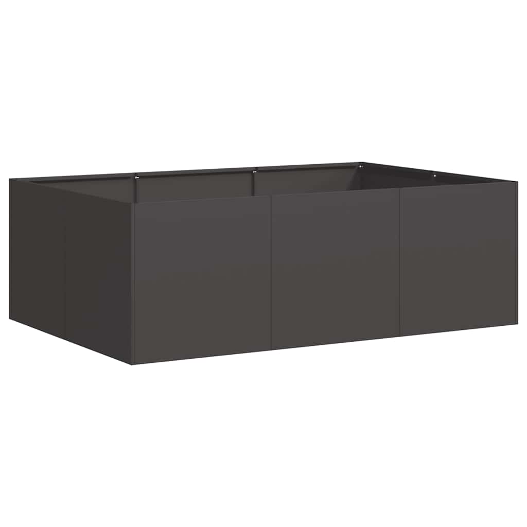 vidaXL Pflanzkübel Schwarz 120x80x40 cm Stahl